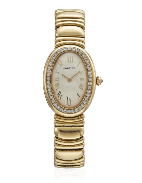 vintage cartier baignoire watch|cartier baignoire diamond watch.